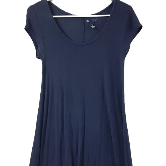 Gap Size Small Dress, Pullover, Navy Blue, Short Sleeve, Mini Dress Machine Wash - Picture 1 of 7
